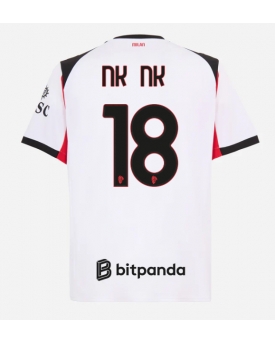 Billige Fotballdrakt AC Milan Christopher Nkunku #18 Replika Bortedrakt 2025-26 Kortermet Billige Fotballdrakt AC Milan Christopher Nkunku #18 Replika Bortedrakt 2025-26 Kortermet